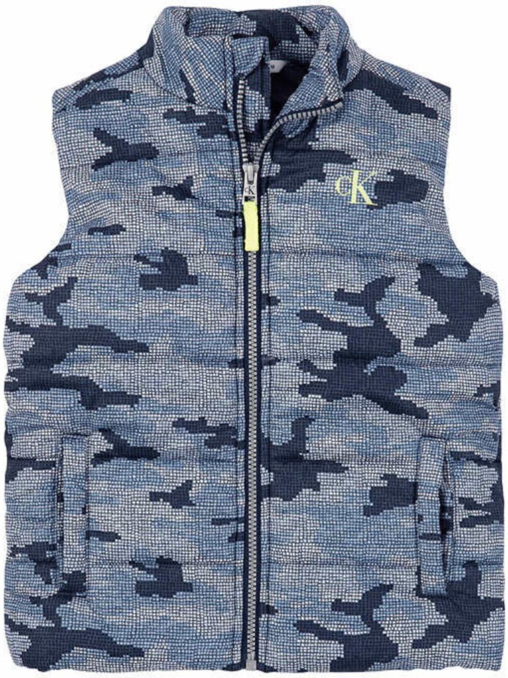 Calvin Klein Childs Blue Camouflage Puffer Vest Size 4T